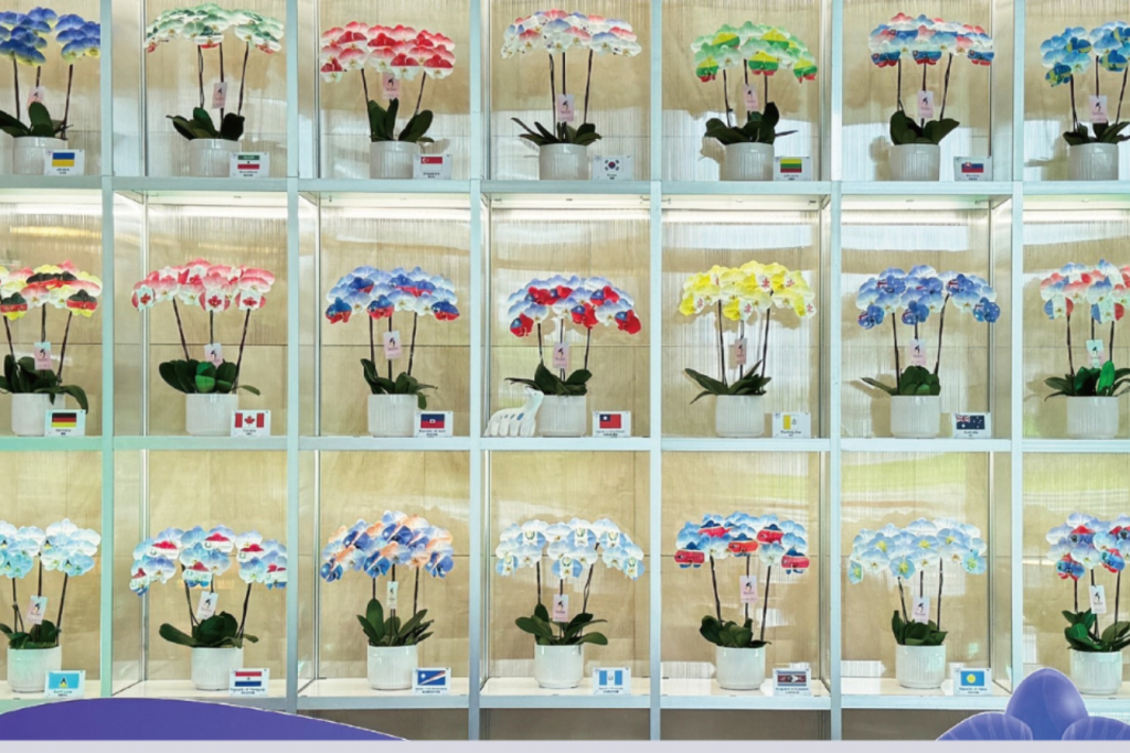 สุดประทับใจ! ผนังดอกกล้วยไม้ "เฟิงเหราฟอร์โมซา" ที่สนามบินเถาหยวน