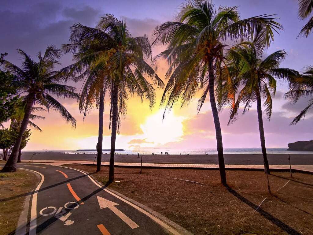 bicycle route on qijin island