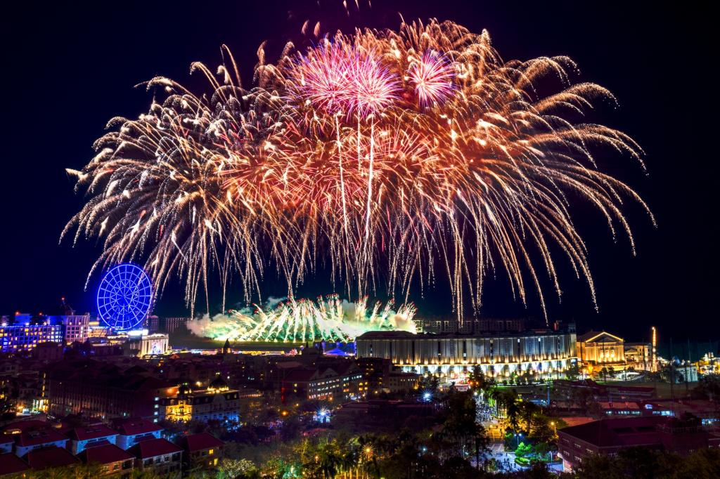 งานพลุเคานต์ดาวน์ EDA World (Kaoshiung)
